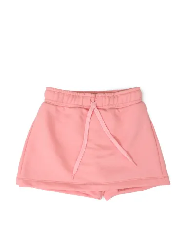 SHORT-SAIA MOLETOM LISO - CADARÇO - ROSA - 2425