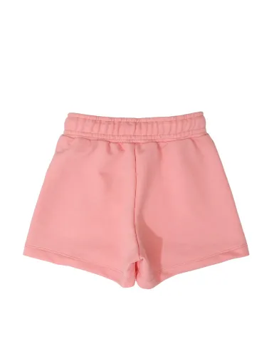 SHORT-SAIA MOLETOM LISO - CADARÇO - ROSA - 2425