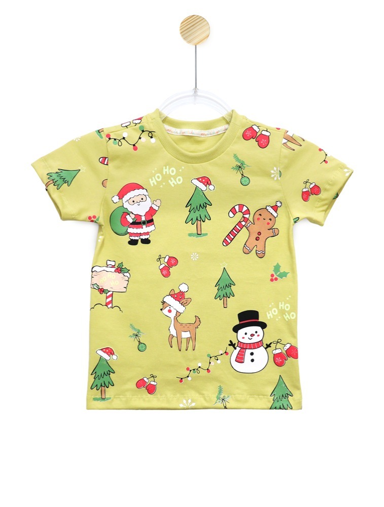 CAMISETA - NATAL ILUMINADO - VERDE CLARO 2427