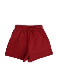 Short saia Infantil moletom Vermelho com elástico na cintura – Tam 2 a 10