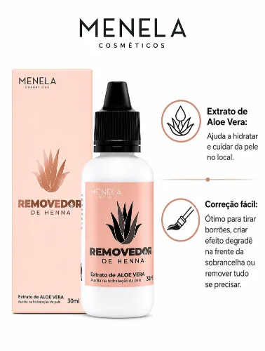 REMOVEDOR DE HENNA MENELA 30ML