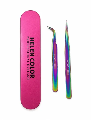 ESTOJO COM PINÇAS FURTA COR HELEN COLOR ( RETA E CURVA )
