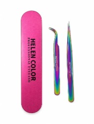 ESTOJO COM PINÇAS FURTA COR HELEN COLOR ( RETA E CURVA )
