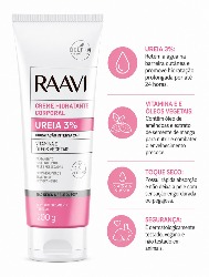 RAAVI CREME CORPORAL HIDRATANTE C/ UREIA 3% 200G