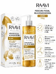 RAAVI MASCARA FACIAL REJUVENESCEDORA OURO 110G