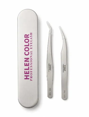 ESTOJO COM PINÇAS HELEN COLOR (N01- N02 ) PRATA HCL 014-025