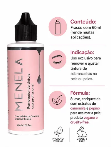 REMOVEDOR DE TINTURA 60ML MENELA
