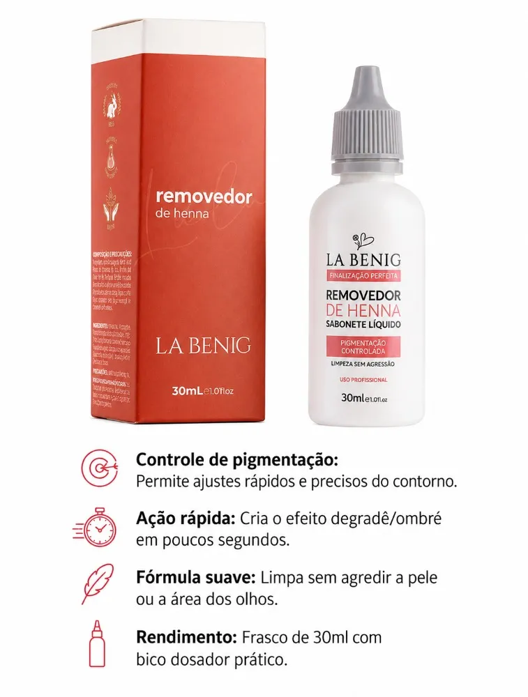 REMOVERDOR HENNA LA BENIG 30ML