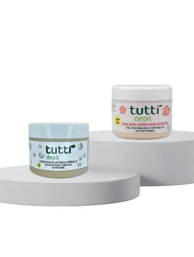 CERA BUCO E SOBRANCELHAS 250G+50G GRATIS  TUTTI DEPIL