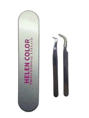 ESTOJO COM PINÇAS HELEN COLOR ST15-N04 (PRATA )