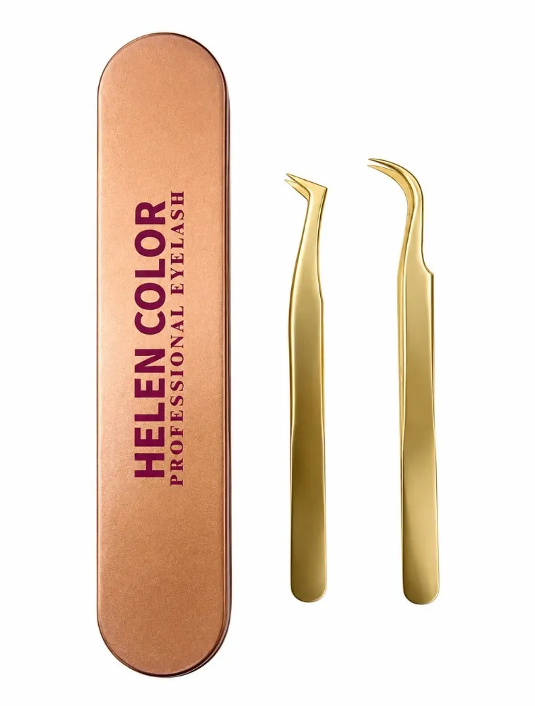 ESTOJO COM PINÇAS HELEN COLOR ST15-N04 (DOURADO)