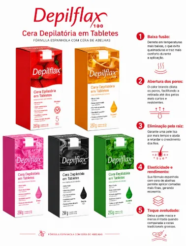 CERA TABLETE DEPILFLAX 250G