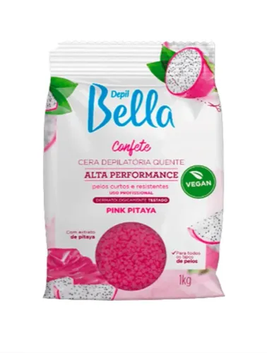 CERA QUENTE CONFETE PINK PITAYA 1KG DEPIL BELLA