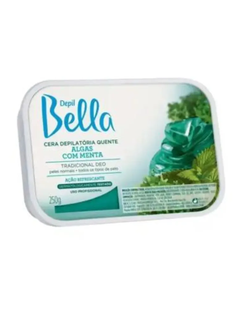 CERA EM BARRA  DEPIL BELLA ALGAS E MENTA 250G