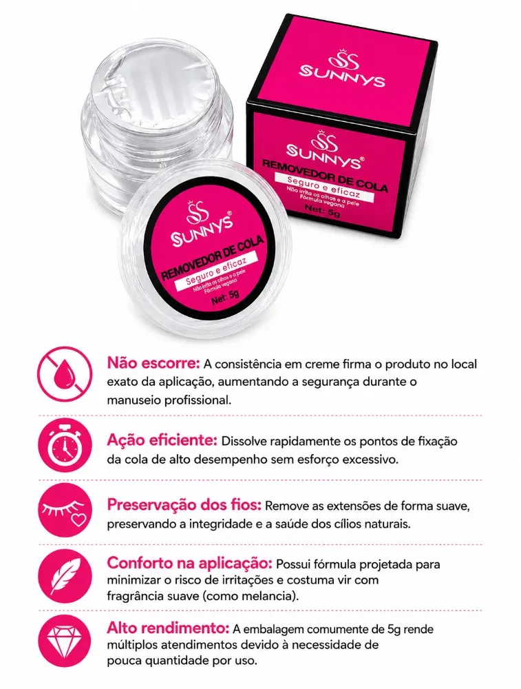 REMOVERDOR EM CREME SUNNYS