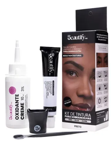 KIT TINTURA PARA SOBRANCELHAS BEAUTIFY