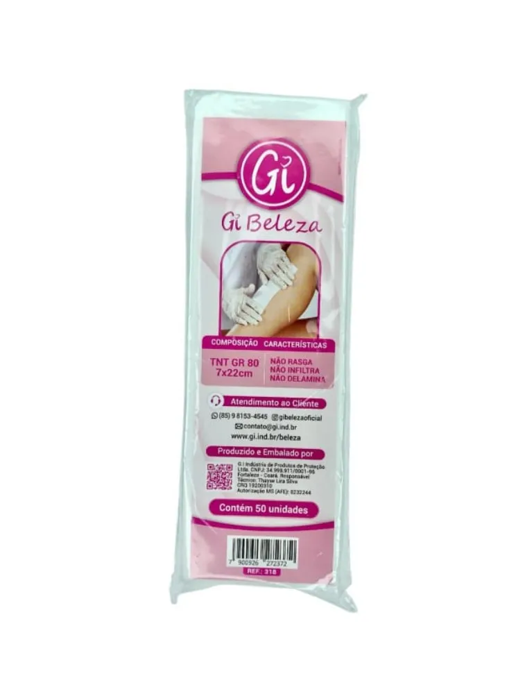 PERLON GI BELEZA TNT GR80 7X22CM C/20FOLHAS