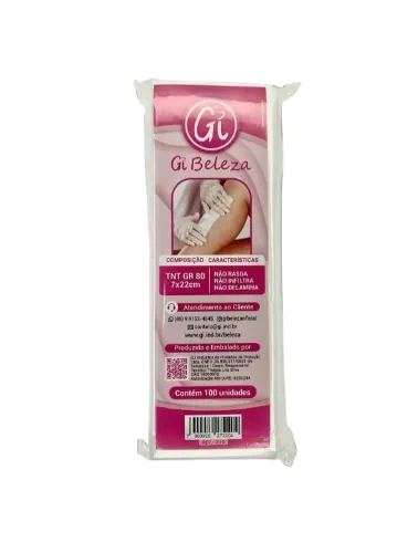PERLON GI BELEZA TNT GR80 7X22CM C/100 FOLHAS