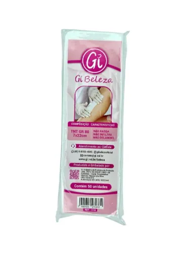 PERLON GI BELEZA TNT GR80 7X22CM C/50FOLHAS