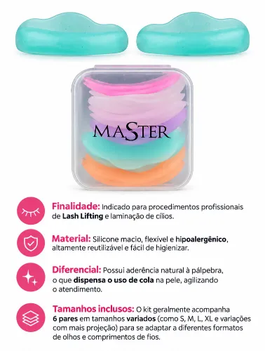 PAD DE SILICONE 6 PARES MASTER SHINE