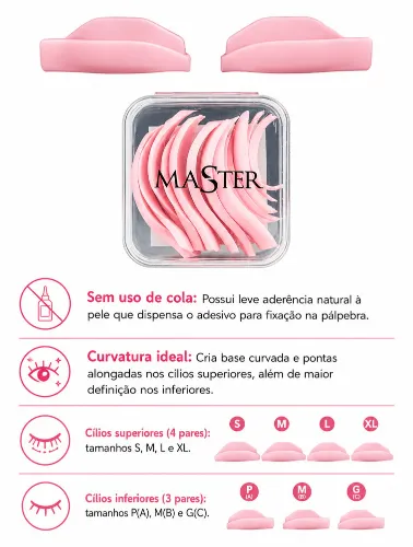 PAD DE SILICONE MASTER 7 PARES 1L CURL