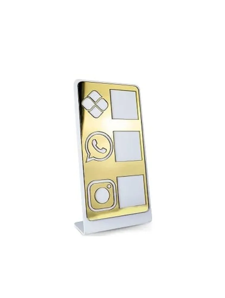 PLACA PIX, WHATSAPP, INSTAGRAM