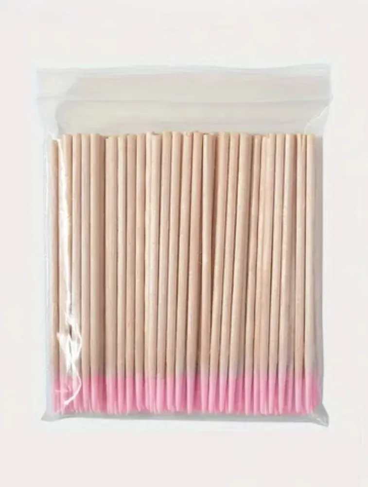 PALITO LONGO COM PONTA ALGODÃO ROSA