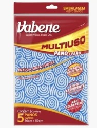 PANO MULTIUSO 28CMX50CM AZUL  5 UNIDADE