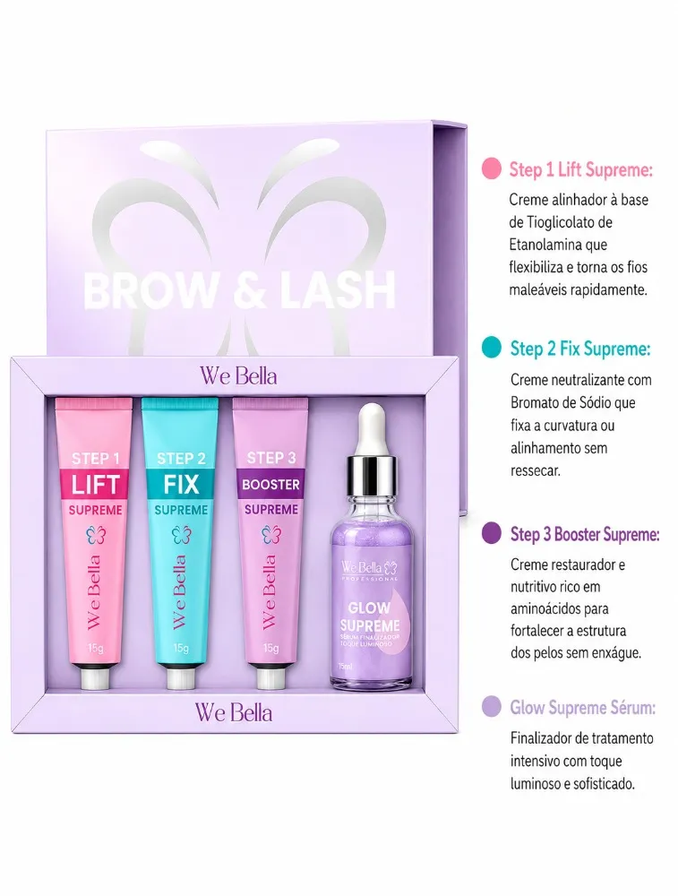 KIT BROW E LASH SUPREME - WE BELLA