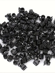 KIT 10 MINI PRESILHA DE CABELO PRETO