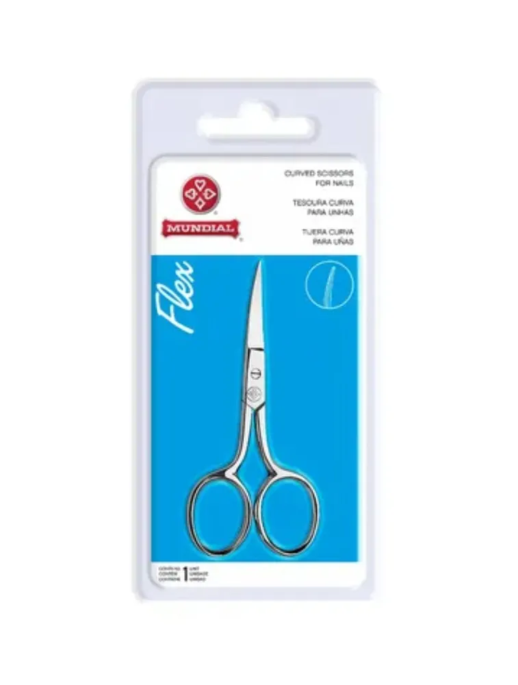TESOURA CURVA 8,9CM FLEX- BC 327 MUNDIAL