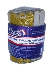 LIXA MINI POP PARDA P/UNHAS  C/100 UND (4130)  - SANTA CLARA