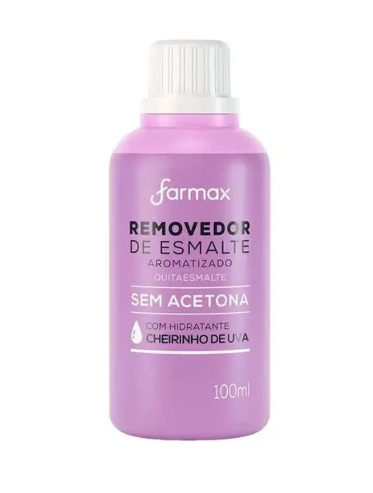 REMOVEDOR DE ESMALTE FARMAX S/ACETONA UVA 100ML