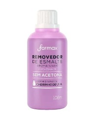 REMOVEDOR DE ESMALTE FARMAX S/ACETONA UVA 100ML