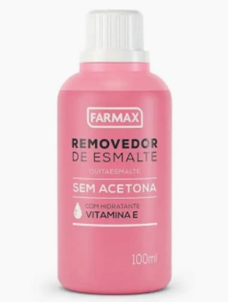 REMOVEDOR DE ESMALTE FARMAX S/ACETONA VIT E 100ML