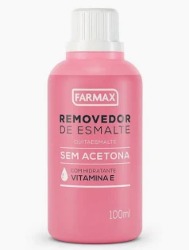 REMOVEDOR DE ESMALTE FARMAX S/ACETONA VIT E 100ML