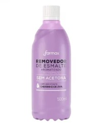 REMOVEDOR DE ESMALTE FARMAX S/ACETONA UVA 500ML