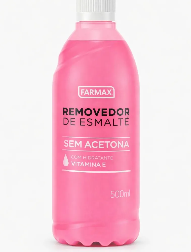 REMOVEDOR DE ESMALTE FARMAX S/ACETONA VIT E 500ML