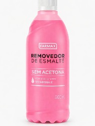 REMOVEDOR DE ESMALTE FARMAX S/ACETONA VIT E 500ML