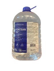 ALCOOL HIDRATADO 70% 5 LITROS FORTSAN