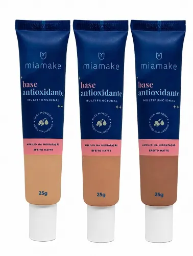 BASE LIQUIDA CORES ESCURAS MIA MAKE 25G EFEITO MATTE