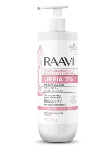 CREME HIDRATANTE CORPORAL UREIA 3% 450G - RAAVI
