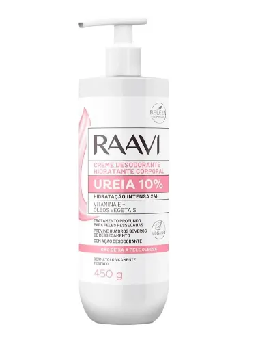 CREME HIDRATANTE CORPORAL UREIA 10% 450G - RAAVI