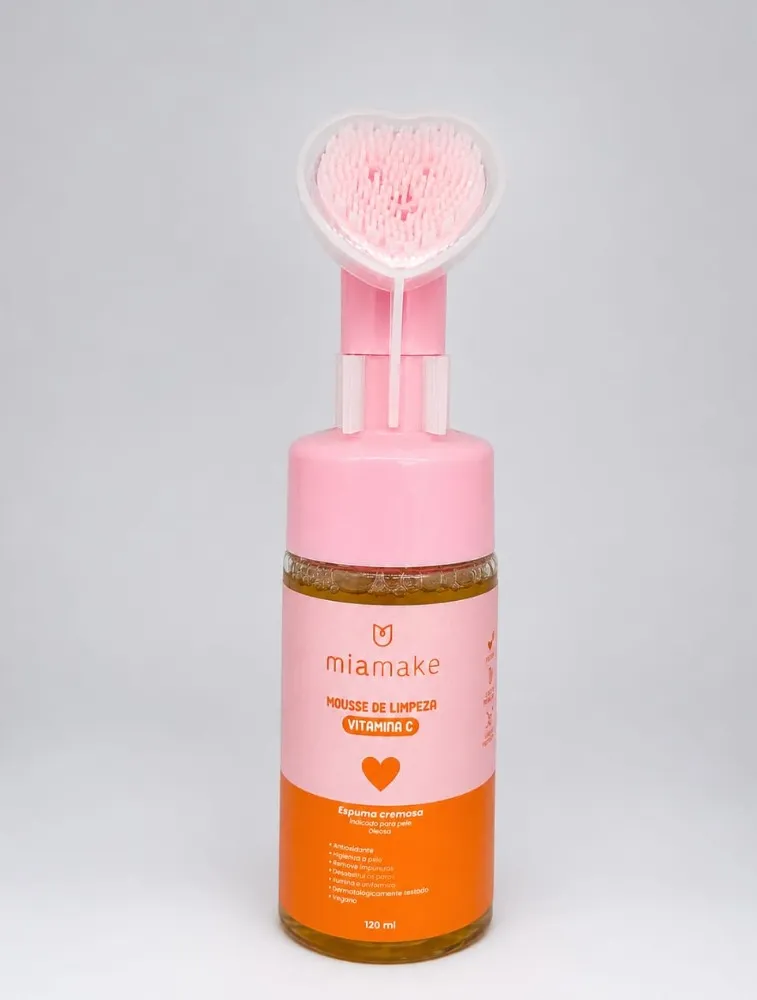 MOUSSE DE LIMPEZA VITAMINA C 120ML - MIA MAKE