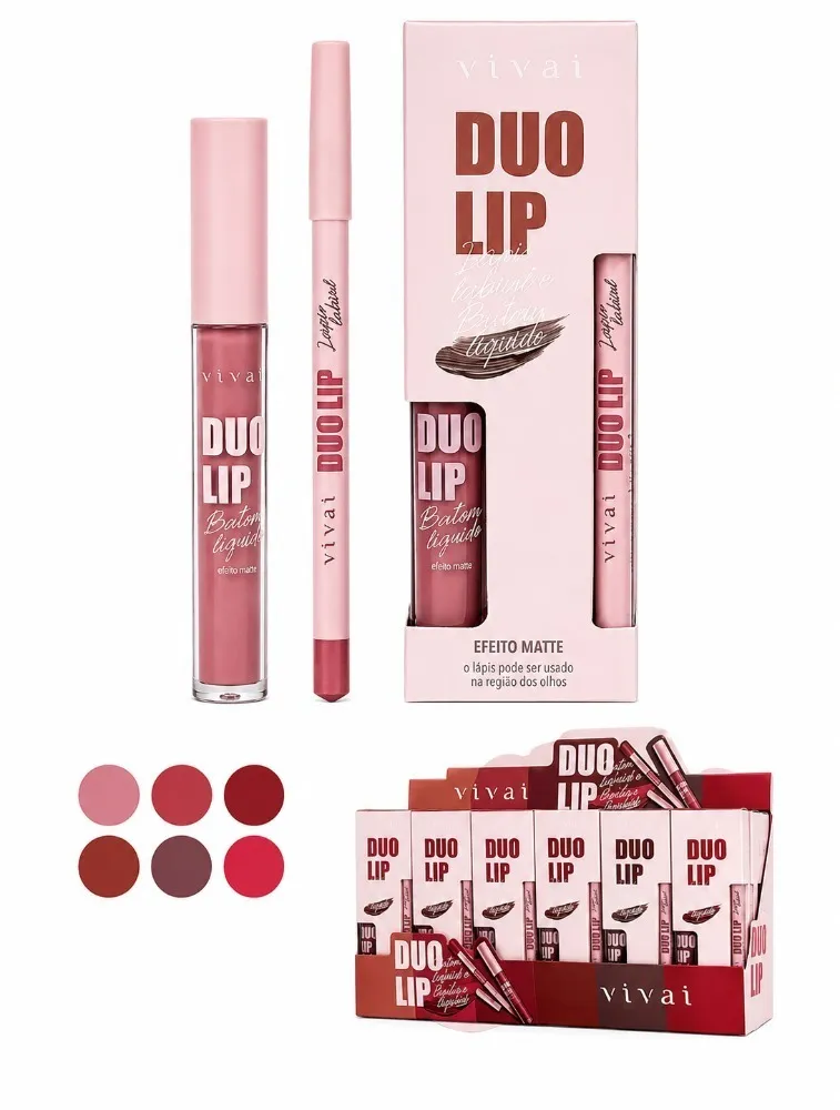 DUO LIP BATOM LIQUIDO E LAPIS - VIVAI