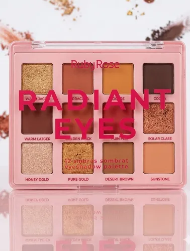 PALETA DE SOMBRAS RADIANT EYES - RUBY ROSE