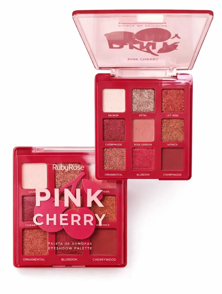 PALETA DE SOMBRAS PINK CHERRY - RUBY ROSE