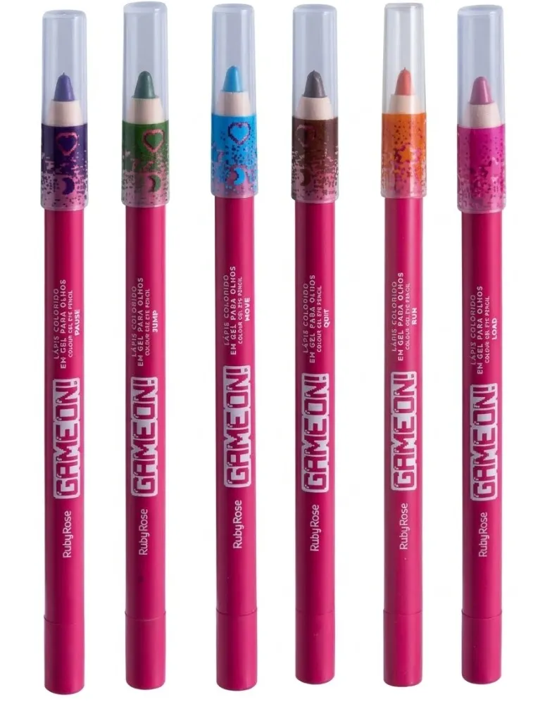 LAPIS COLORIDO EM GEL GAME RUBY ROSE
