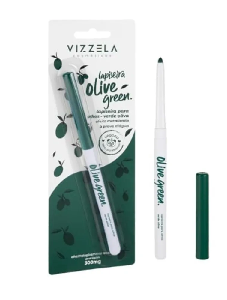 LAPISEIRA PARA OLHOS -OLIVE GREEN-VIZZELA