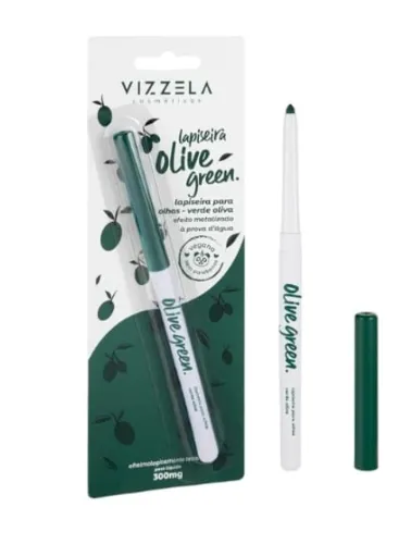 LAPISEIRA PARA OLHOS -OLIVE GREEN-VIZZELA
